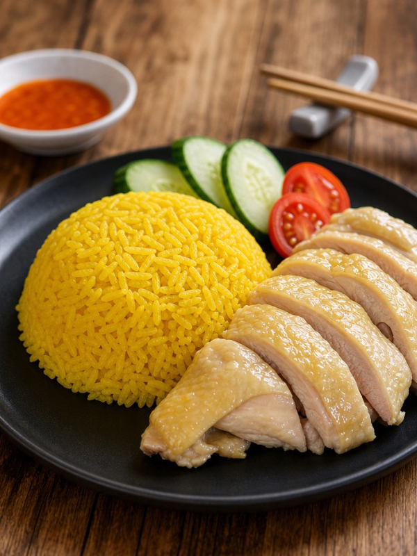 姜黄鸡饭